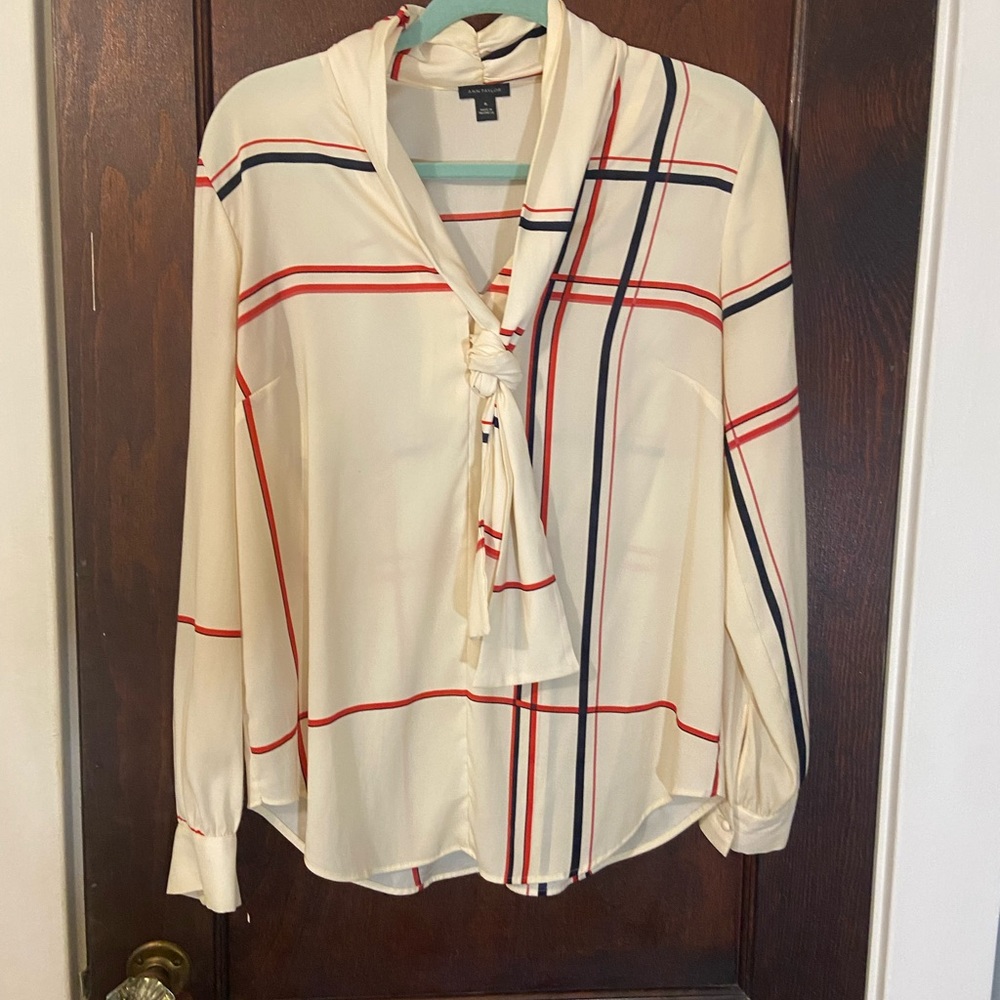 Tie neck blouse